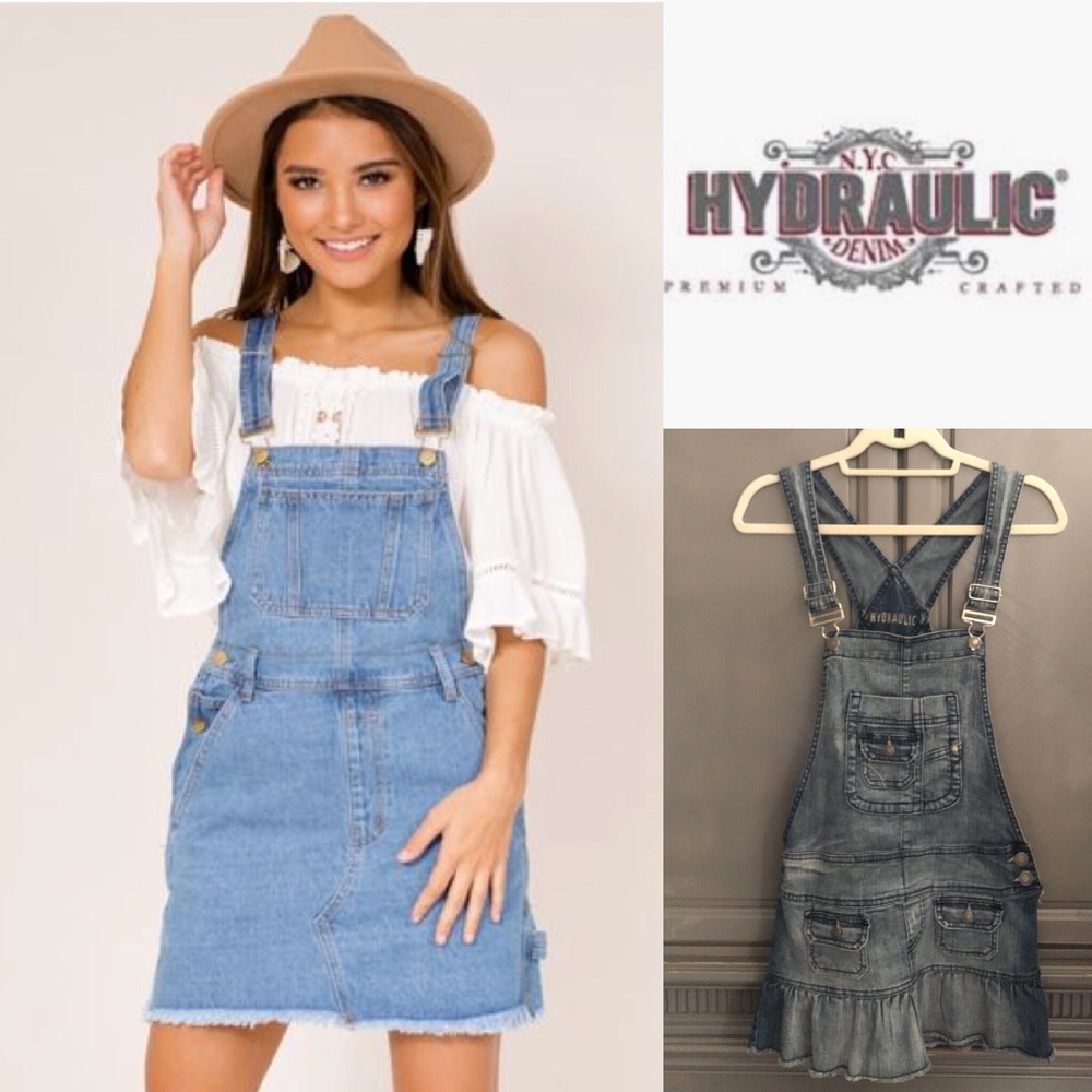 🔹Hydraulic Overall Denim Dress🔹